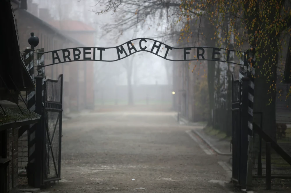 The gates of Aushwitz concentration camp
