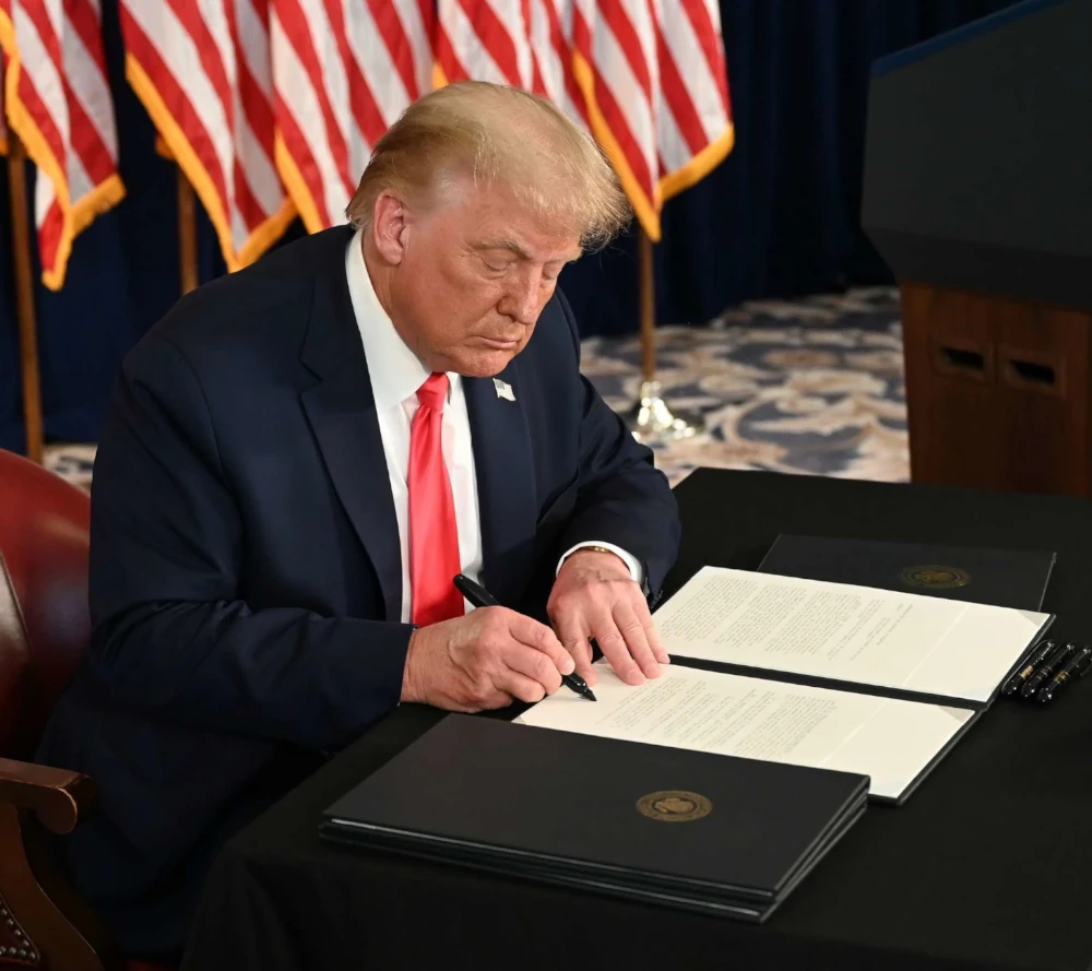 President signing a bill into law
